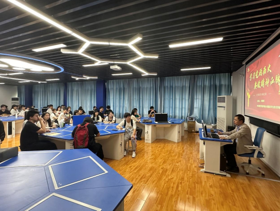 “百年征程，伟大复兴”——天游ty8线路1线路2检测中心党委书记李继军讲主题党课